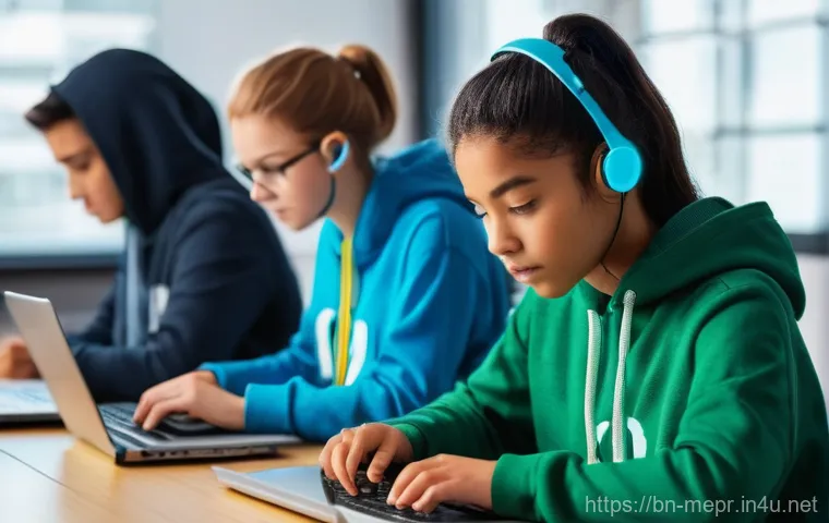 여론 형성과 미디어 - **Prompt 1: The Evolving Landscape of News Consumption**
    A contemporary living room scene, bathe...