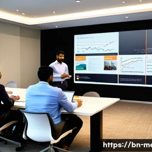 PR 교육과정 및 자격증 - A professional public relations workshop scene in a modern conference room filled with diverse Benga...