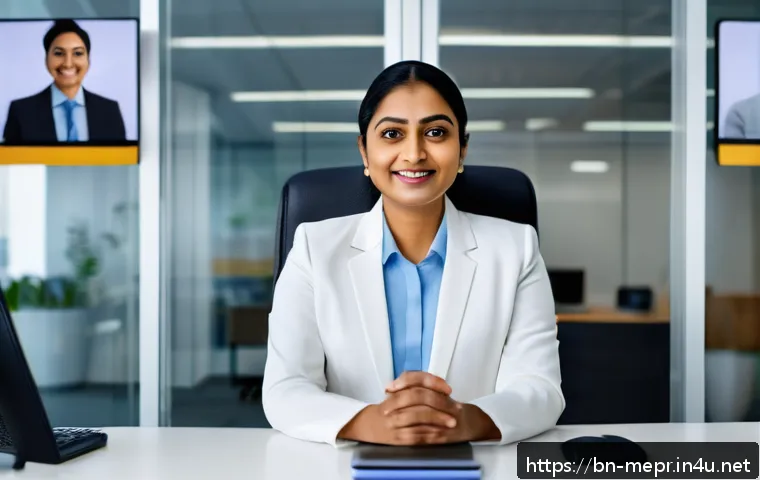 위기 커뮤니케이션 전략 - A professional Bengali businesswoman in a modern office setting, engaging in open and honest communi...