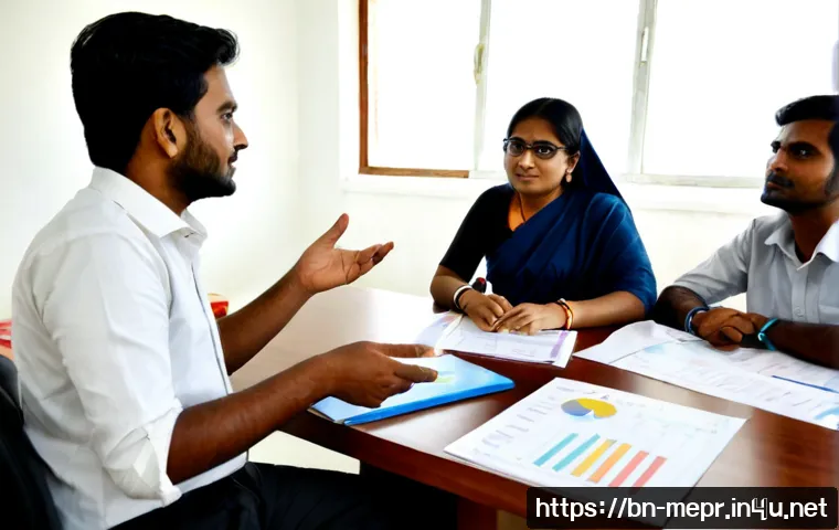 Home 17 PR과 커뮤니케이션 이론 - Photorealistic public relations strategy meeting in a bright modern office in Dhaka, Bangladesh, div...